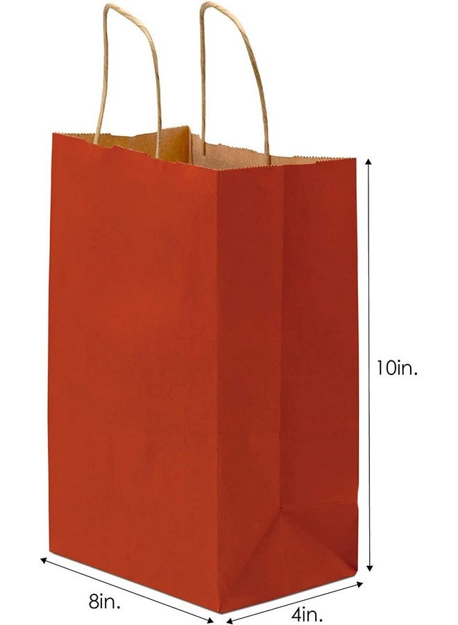 RanGit Bhumi- Gift Bags, Small Paper Bags- 8x10x4 in Red 10pcs Return Gift Bag for Corporate Events, Festivals, Party Favor- Craft Totes-Paper Carry Bags- Gift Covers (Red, Small-Pack of 10) - Image 3