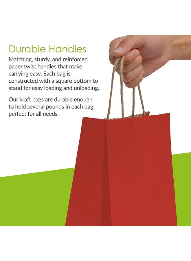 RanGit Bhumi- Gift Bags, Small Paper Bags- 8x10x4 in Red 10pcs Return Gift Bag for Corporate Events, Festivals, Party Favor- Craft Totes-Paper Carry Bags- Gift Covers (Red, Small-Pack of 10) - Image 4