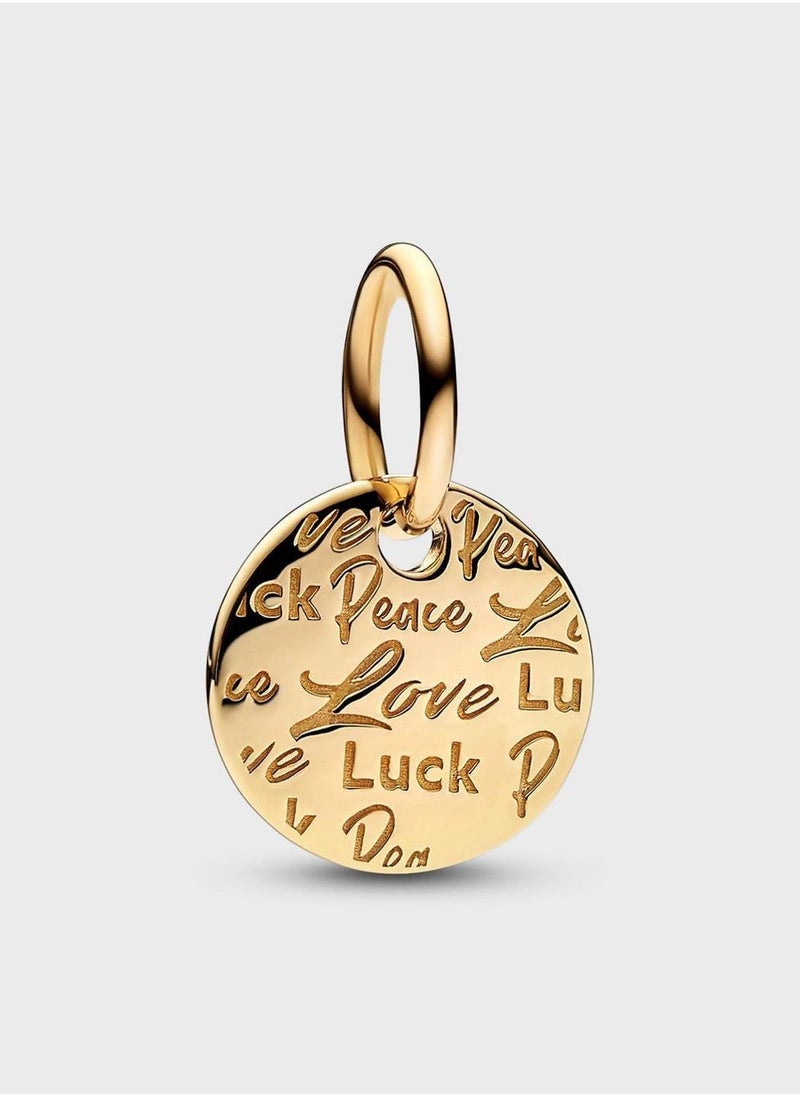 PANDORA Peace, Love & Luck Dangle Charm  - Image 1