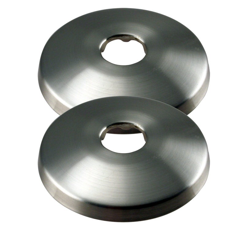 Westbrass R128207 12 58 OD Sure Grip Low Pattern Flange for Copper Pipe 2Pack Satin Nickel
