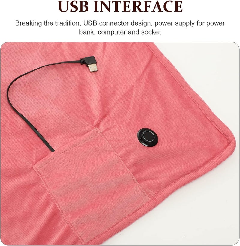 Electric Heated Blanket USB Multi Function Warming Shawl for Office Use Low Voltage Versatile for Cold Winter Days - Image 4