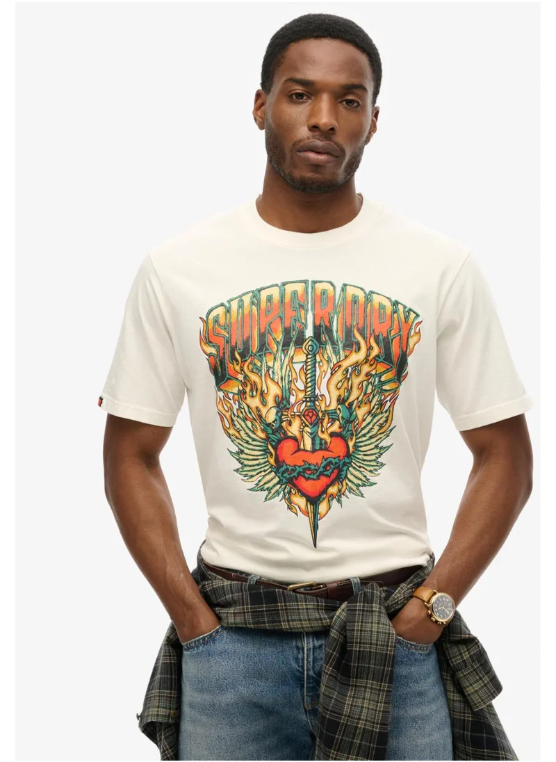 Superdry Biker Rock Graphic Loose Tee