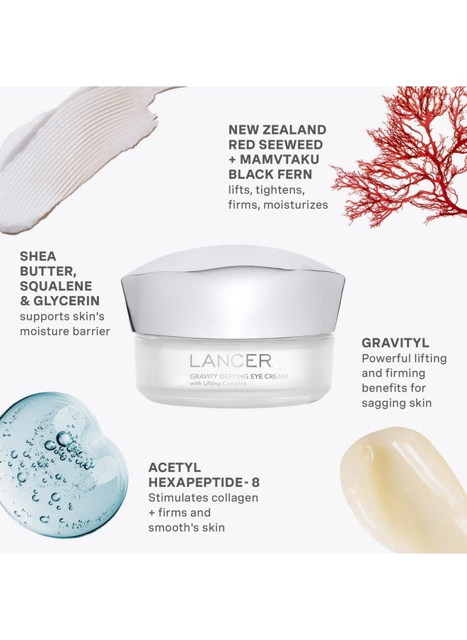 lancer - Lancer Skincare Gravity Defying Eye Cream with Lifting Complex, Firming & Hydrating Under Eye Cream for Lifting, Crow's Feet & Expression Lines (.5 Oz) - Image 1