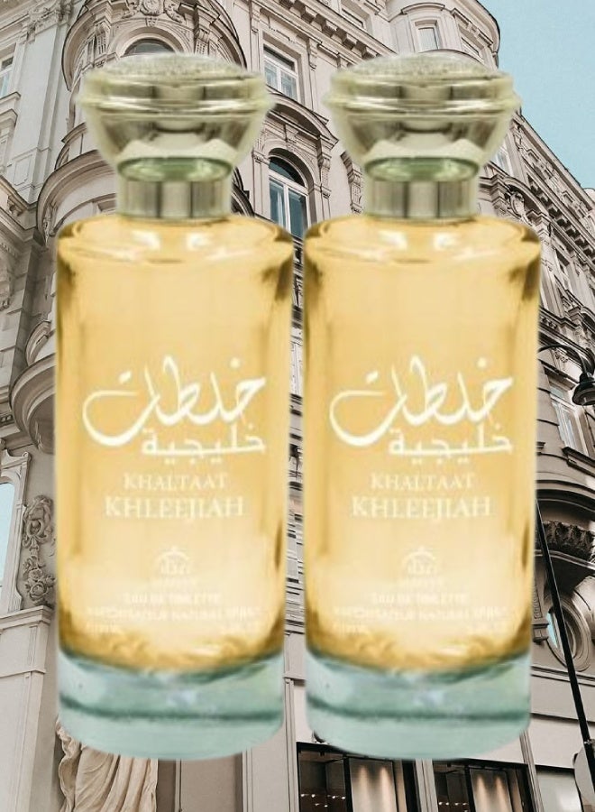 manar 2 Pieces Khaltaat Khleejiah Perfume 100ML - Image 1