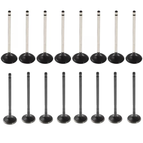 WFSZBP 16PCS Exhaust Intake Valve Kit 137150T010 Compatible with Toyota L4 18L DOHC 16V 2008 2009 2010 2011 2012 2013 2014 2015 - Image 1