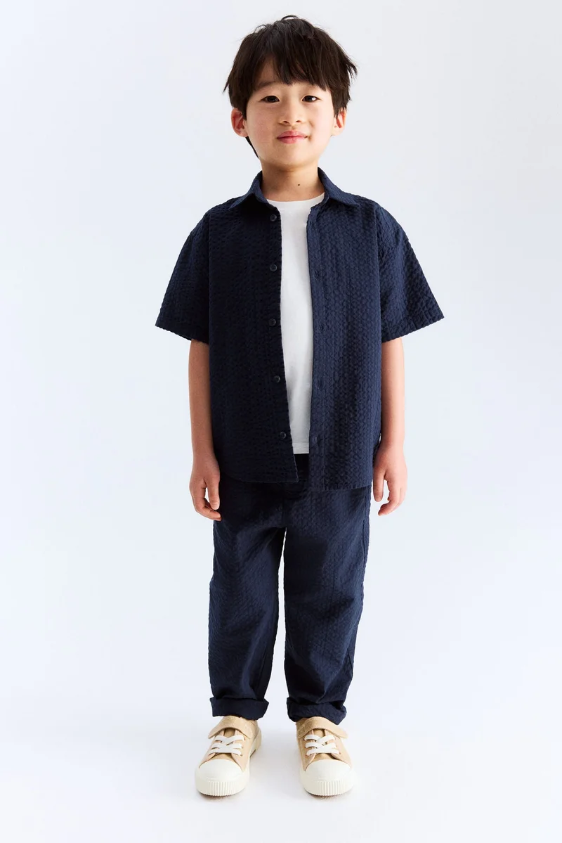 H&M Cotton seersucker shirt