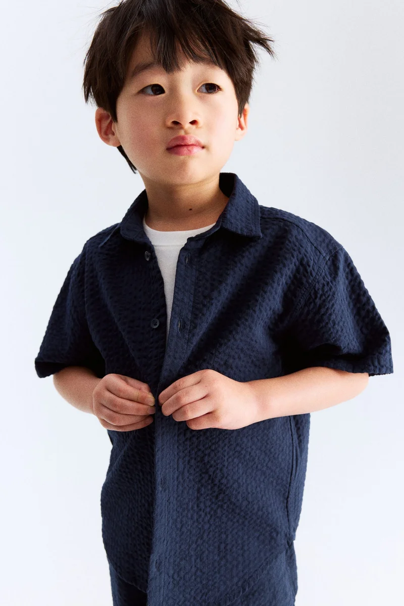 H&M Cotton seersucker shirt