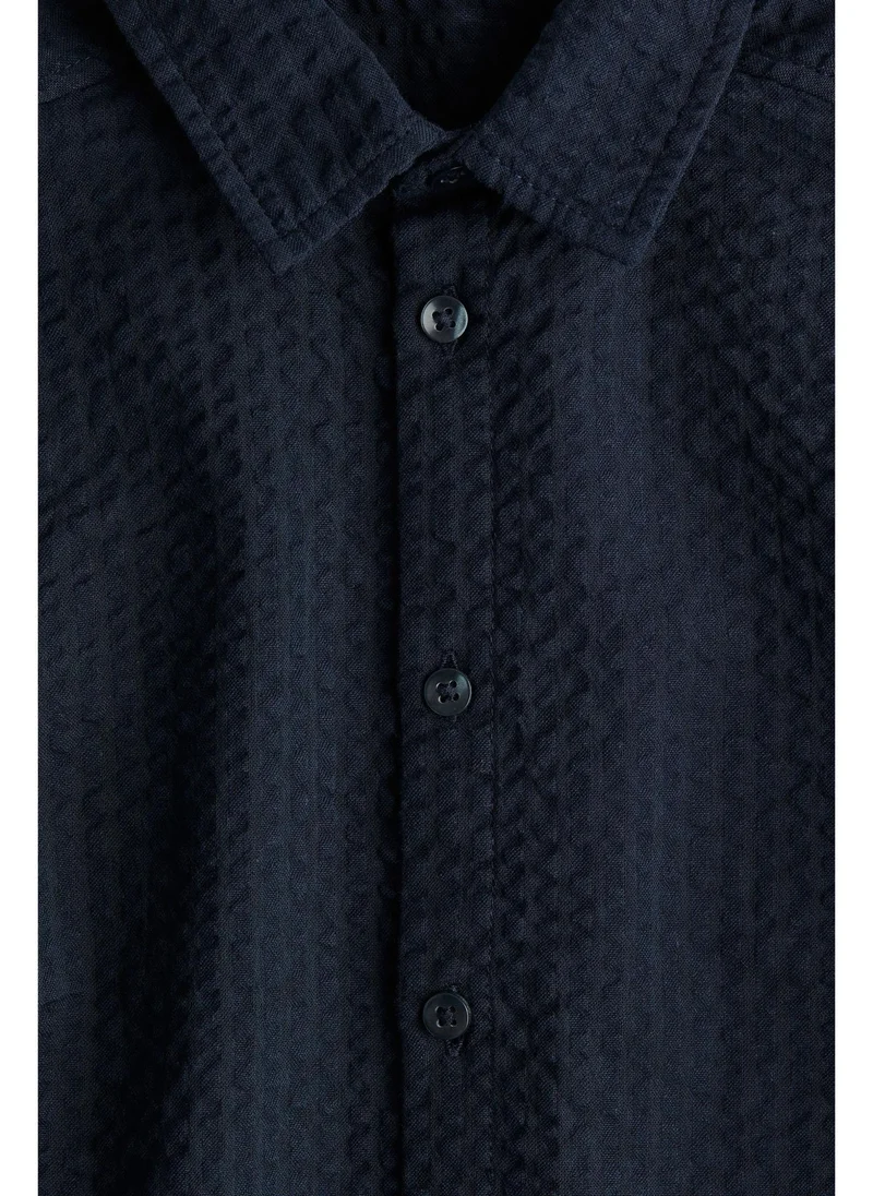 H&M Cotton seersucker shirt