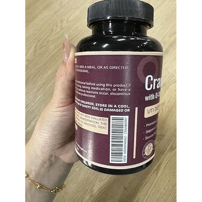 Nature Target Cranberry Pills with D-Mannose for Women - Super Strength Cranberry Supplement with Vitamin C, Supports Urinary Tract Health, Bladder Control, 120 Veggie Capsules - Image 3