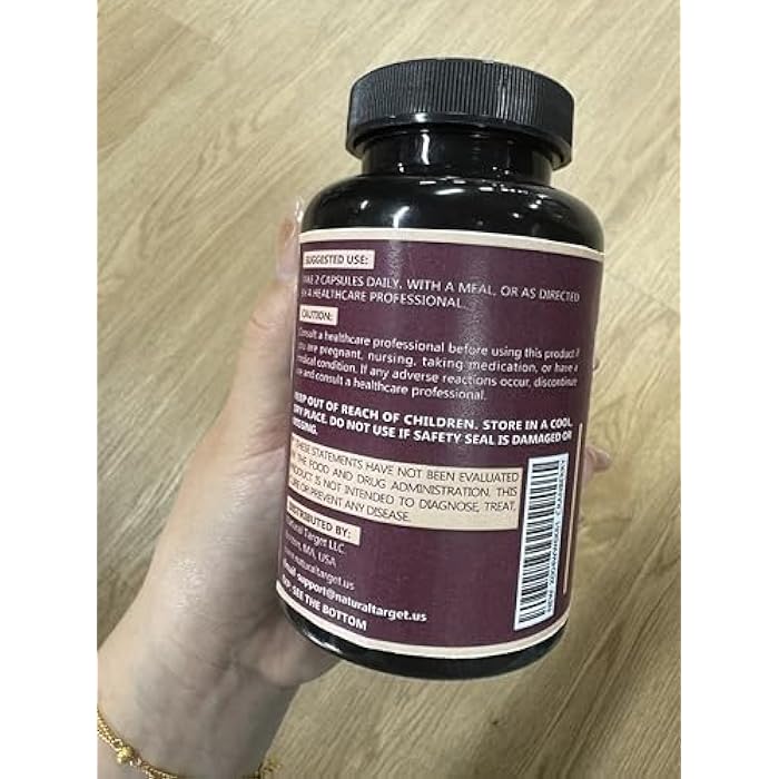 Nature Target Cranberry Pills with D-Mannose for Women - Super Strength Cranberry Supplement with Vitamin C, Supports Urinary Tract Health, Bladder Control, 120 Veggie Capsules - Image 2
