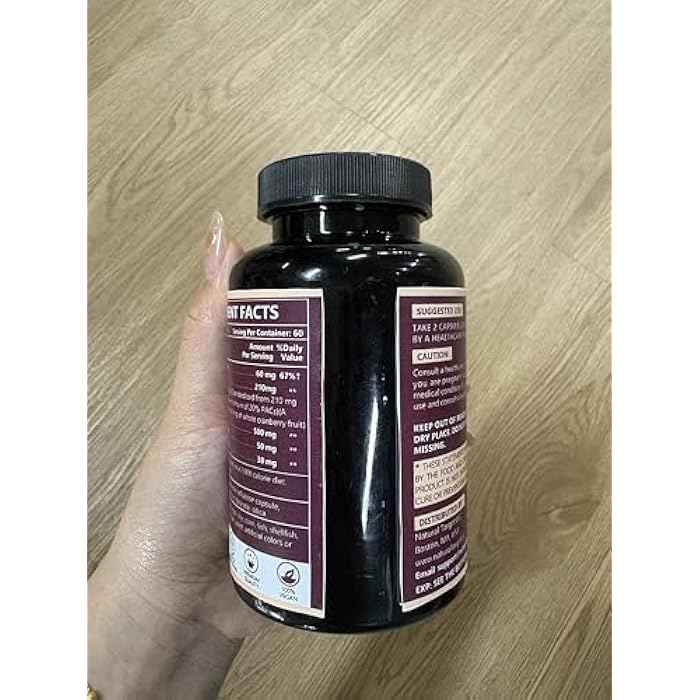 Nature Target Cranberry Pills with D-Mannose for Women - Super Strength Cranberry Supplement with Vitamin C, Supports Urinary Tract Health, Bladder Control, 120 Veggie Capsules - Image 4