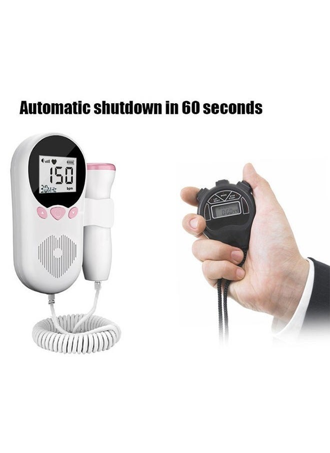Generic - Medical Pocket Doppler Fetal Portable Baby, Heart Rate Monitor Ultrasonic Fetal Doppler with Ultasound Gel - Image 1