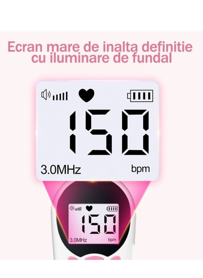 Generic - Medical Pocket Doppler Fetal Portable Baby, Heart Rate Monitor Ultrasonic Fetal Doppler with Ultasound Gel - Image 1