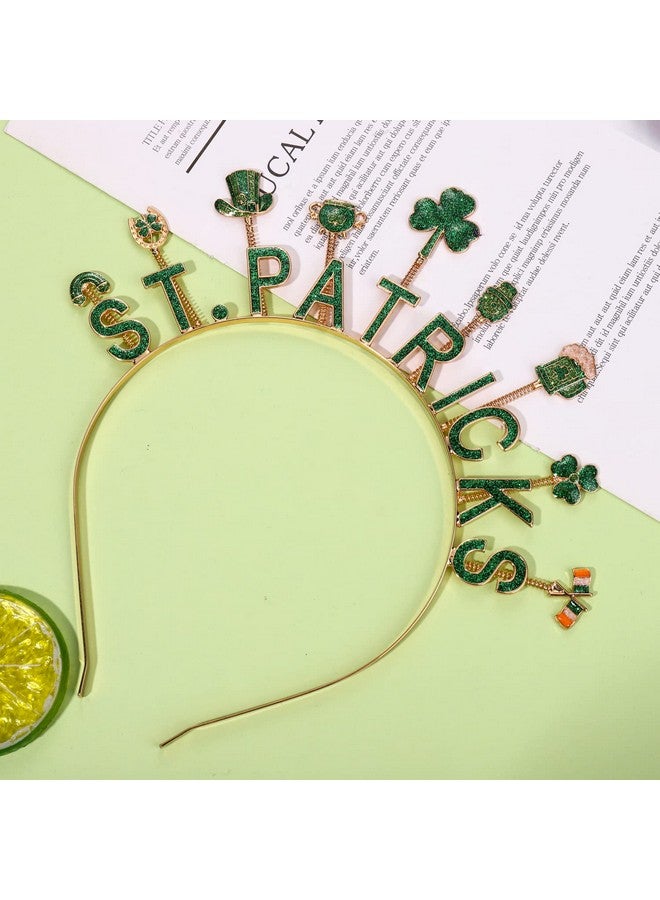 CEALXHENY St. Patrick'S Day Headbands, Glitter Rhinestone Shamrock Headbands Lucky Irish Hairbands St Patrick'S Day Accessories (St.Partick'S Day) - Image 5