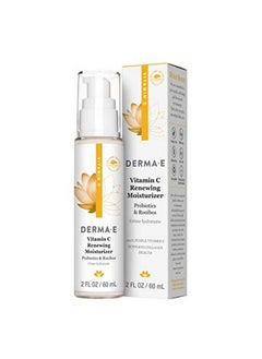 derma-e Vitamin C Renewing Moisturizer Brightening And Hydrating Facial Skin Renewing Cream Antiaging Facial Moisturizer And Day Cream 2 Oz  - Image 1