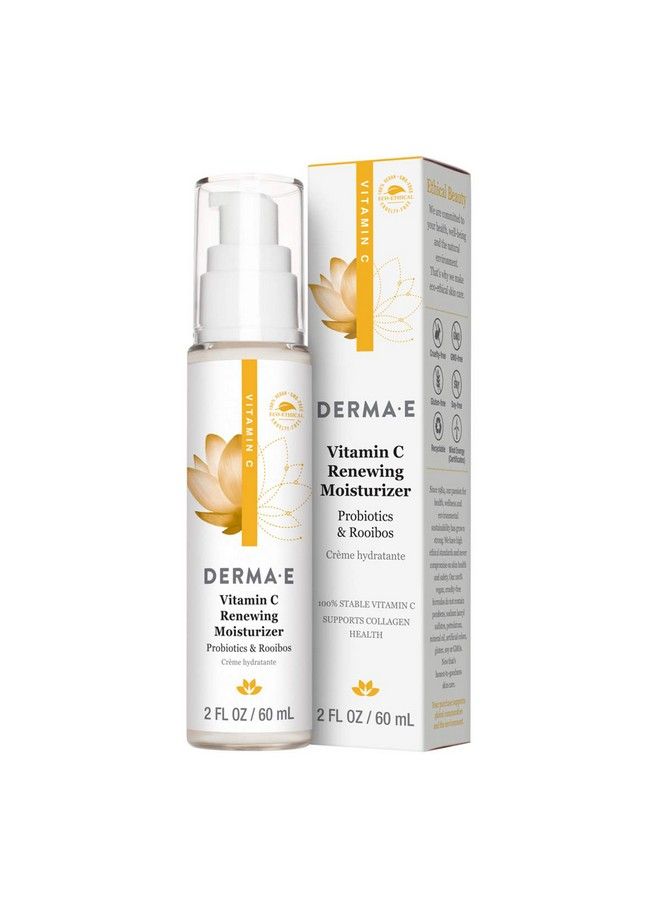 derma-e Vitamin C Renewing Moisturizer Brightening And Hydrating Facial Skin Renewing Cream Antiaging Facial Moisturizer And Day Cream 2 Oz - Image 2
