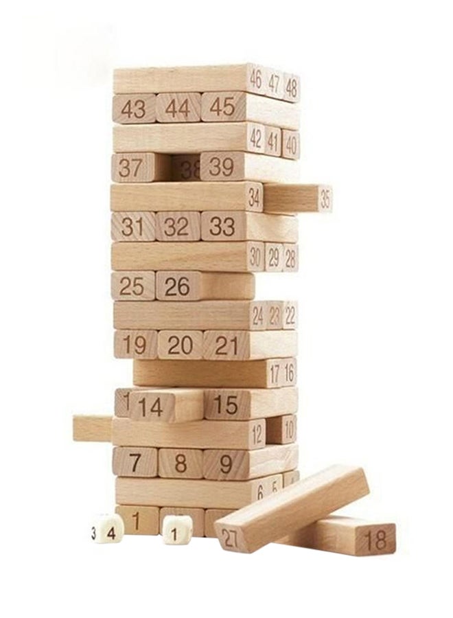 Eco-Friendly Wooden Number Stack Set - Image 1