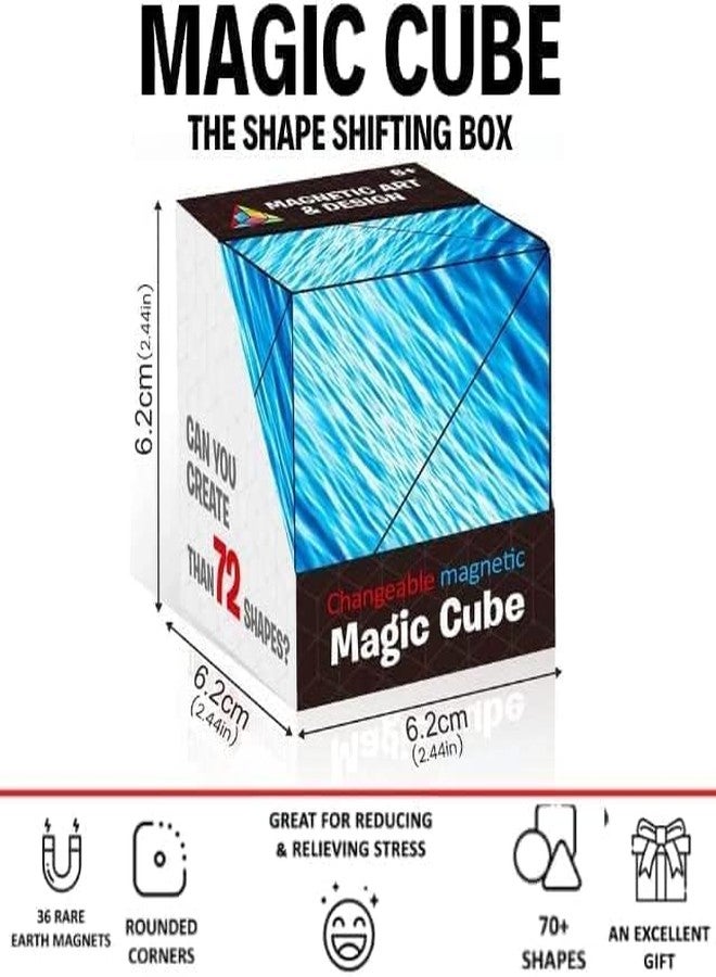vintak Shape Shifting Box 3D Cube Transforming Puzzle Cube for Kids and Adults Brain Training Speed Cube Ocean Theme Plastic Material - Image 2