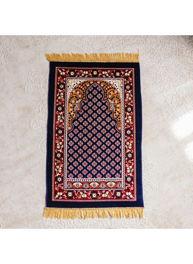DANUBE HOME Danube Home Janamaz Mats - Navy Blue - 69x112 cm | Polyester Prayer Mat For Prayer Room  - Image 1