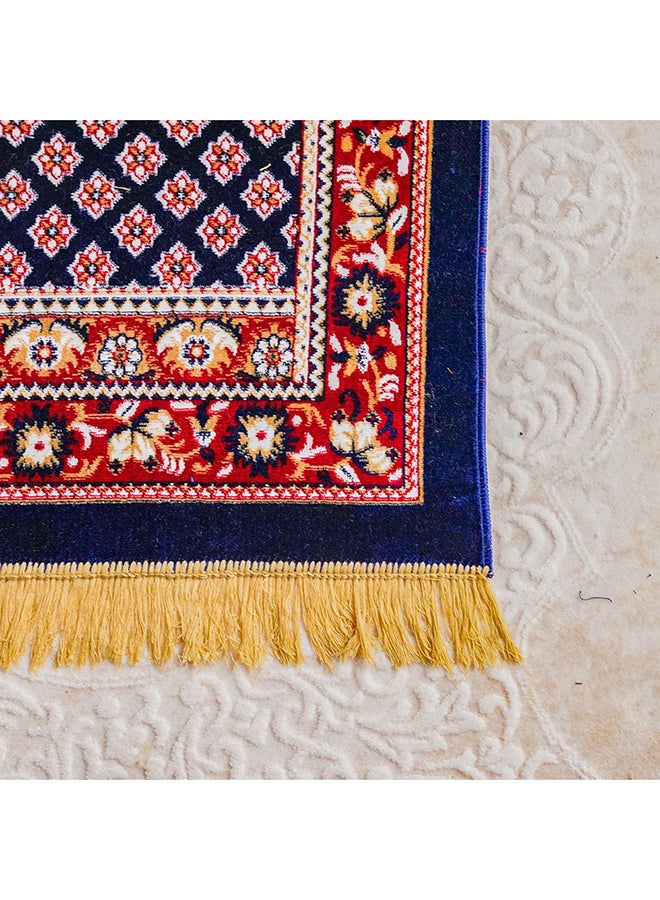 DANUBE HOME Danube Home Janamaz Mats - Navy Blue - 69x112 cm | Polyester Prayer Mat For Prayer Room  - Image 3