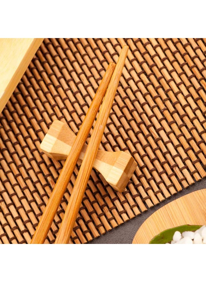 Chopstick Rests, 25 Hourglass Shape Chopstick Holders - Holds Forks Or Spoons, For Dinner Tables And Home Decor, Dual Color Bamboo Knife Rests