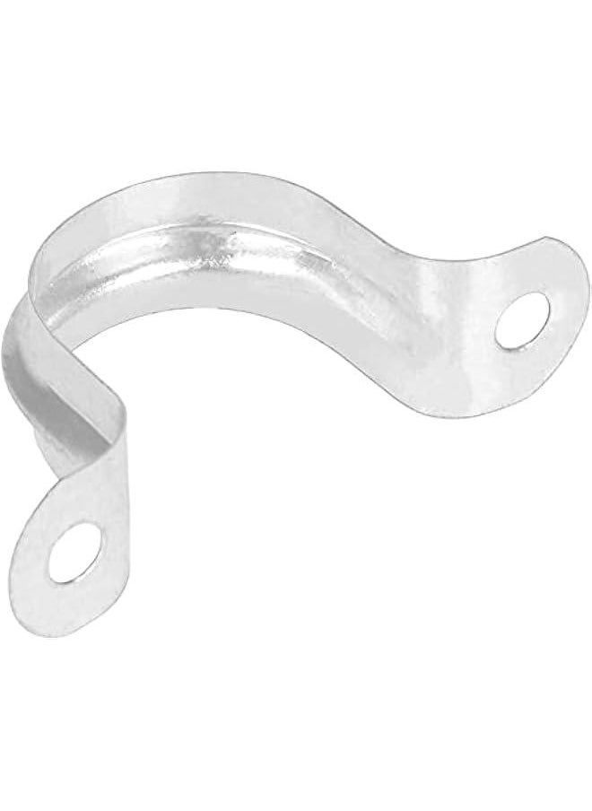 Generic - 100 Pack 3/4 inch U Clamp Metal Rigid Pipe Strap with 2 holes, Stainless Steel U Bracket Pipe Clamps Hanger Fit for 3/4 inch Pipes - Image 1