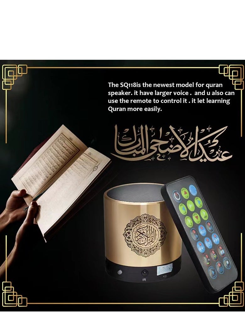 Equantu - Quran Speaker Bluetooth With Remote Controller SQ200 Black - Image 1