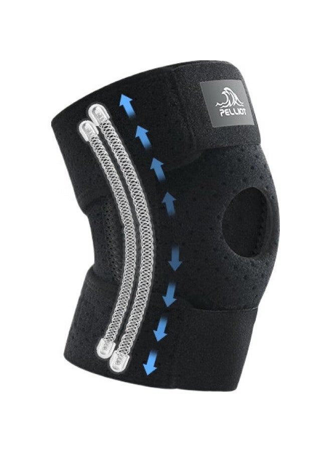 Pelliot Outdoor Hiking Knee Pads, Trekking Equipment, Non-Slip Patellar Knee Joint Protection Leg Sleeves, 16403941 Obsidian Black - Image 3