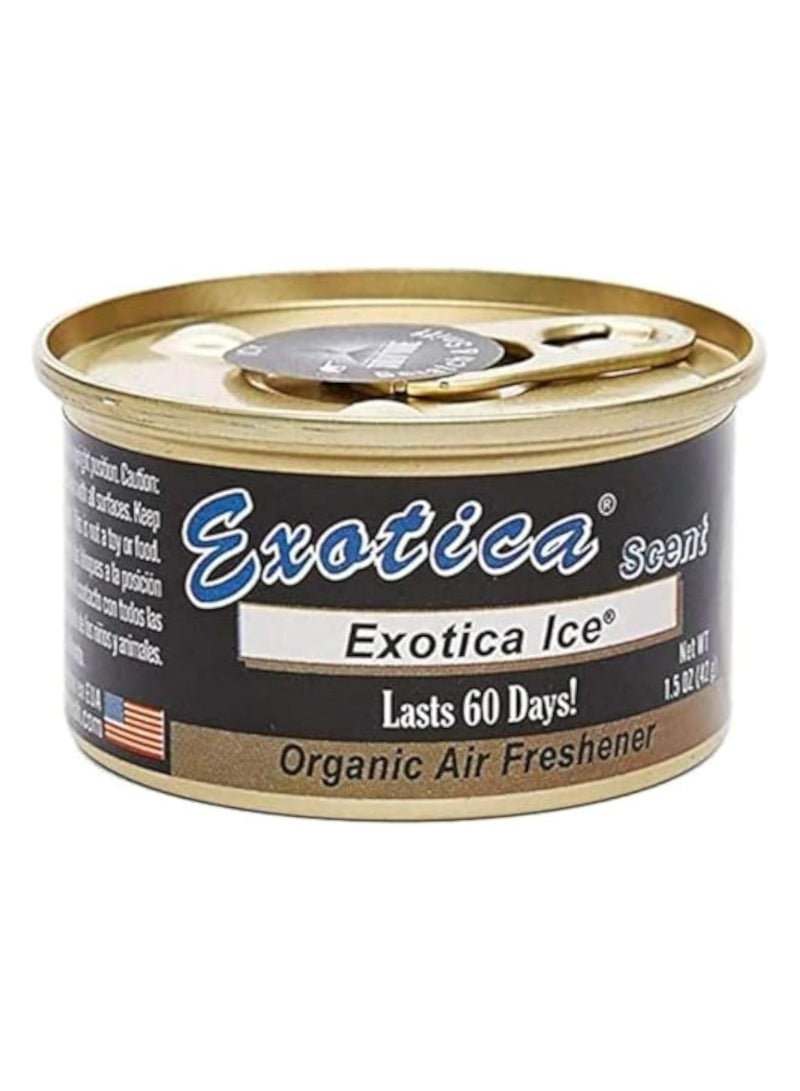 Organic Air Freshener Lasts 60 Days Exotica Ice, Pack of 1