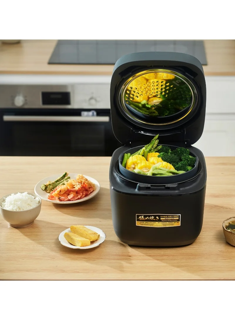 زوجيروشي قدر أرز كهربائي/حافظ حرارة 1.8 لتر، أسود