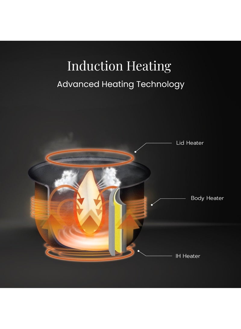 زوجيروشي قدر أرز كهربائي/حافظ حرارة 1.8 لتر، أسود - Image 4