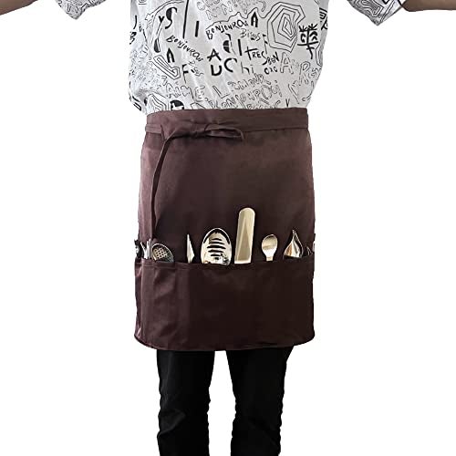 DUEBEL Professional Chef Plating Kit 13 Piece Culinary Set with Kitchen Apron Stainless Steel Tools for Creative Food Presentation - Image 3
