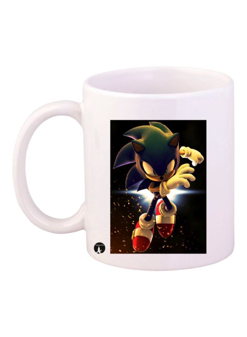 RKN Sonic Printed Mug White/Black/Yellow Standard Size