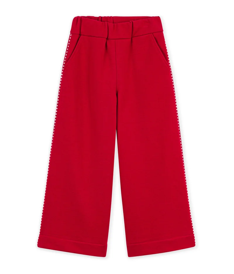 بيتي باتو Children's Wide-Leg Cotton Jogging Bottoms