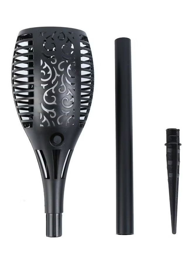 6-Piece LED Solar Garden Light Black - Image 1