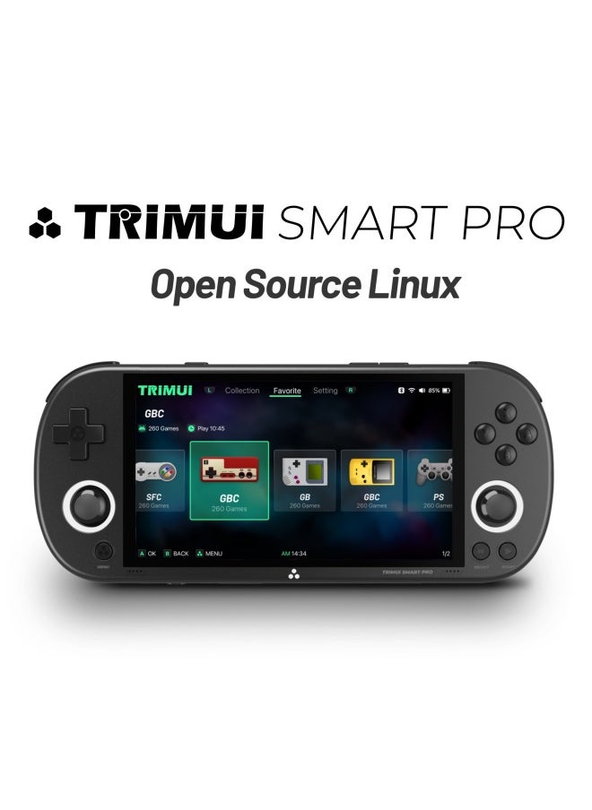 Generic - TRIMUI SMART PRO Open Source Handheld Game Console IPS Game Console Retro GBA Arcade PSP-Product Color:Grey-Model:smart Pro - Image 1