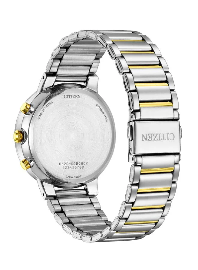 CITIZEN Men's Stainless Steel with Two-Tone Gold Plating Quartz Chronograph Watch AN8224-51L - 42 mm