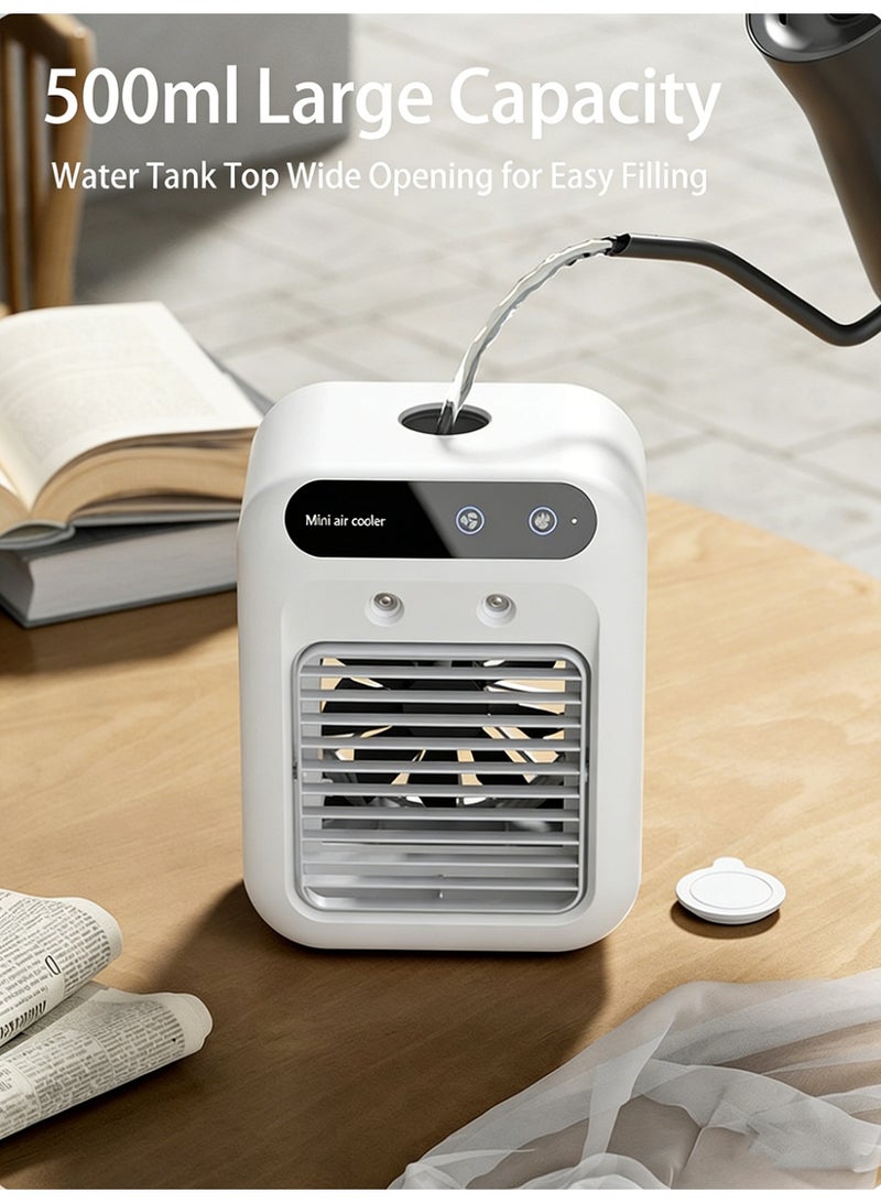 Manopola Portable Air Conditioners Fan,Personal Cooling Fan with 2 Speeds & 2 Cool Air Spray ,Small Room Air Conditioners for Bedroom, Office, Outdoor - Image 4