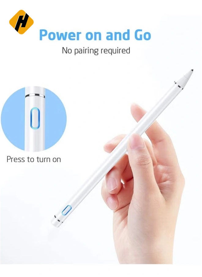 HuHa - Precision Stylus Pencil for Apple iPad Pro - White: Enhance Your Digital Creativity with Pinpoint Accuracy and Elegant Design - Image 1