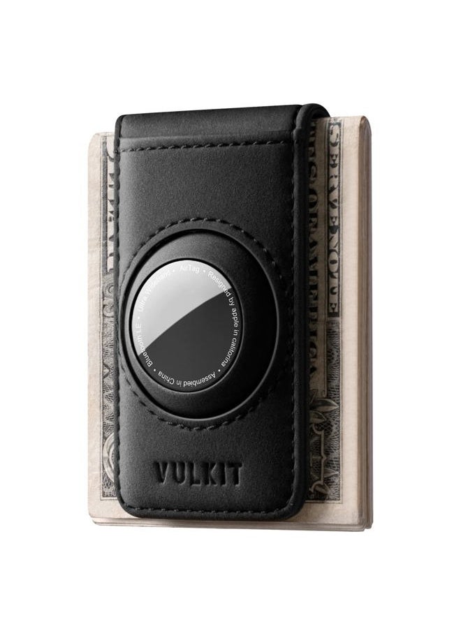 VULKIT Men's Magnetic Money Clip with Airtag Holder - Airtag NOT Included- Holds Up to 15 Cash or 8 Cards  - Image 1