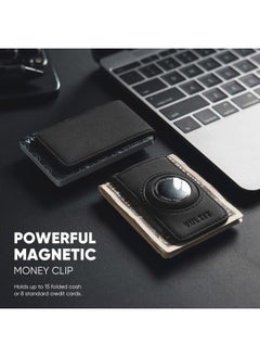 VULKIT Men's Magnetic Money Clip with Airtag Holder - Airtag NOT Included- Holds Up to 15 Cash or 8 Cards  - Image 2
