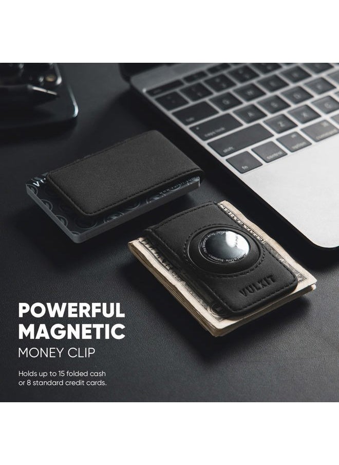 VULKIT Men's Magnetic Money Clip with Airtag Holder - Airtag NOT Included- Holds Up to 15 Cash or 8 Cards  - Image 2