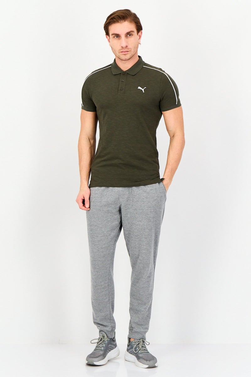 PUMA Men Slim Fit Short Sleeves Outdoor Polo Shirt, Dark Olive - Image 4