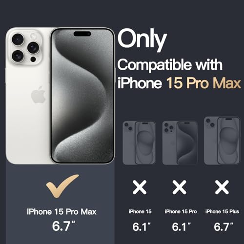 JETech Case for iPhone 15 Pro Max 67Inch NonYellowing Shockproof Phone Bumper Cover AntiScratch Clear Back Clear - Image 3
