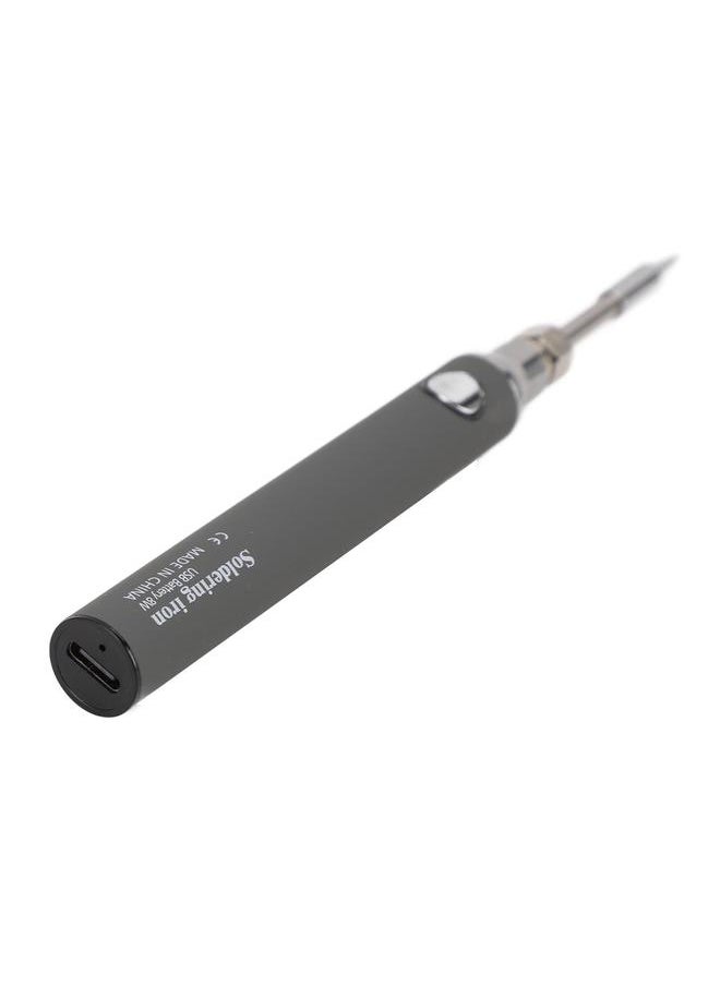 Thoraya - Soldering Iron Kit Cordless Electronic Welding Pen USB Rechargeable Adjustable Temperature Fast Heating Welding Tool for Wire DIY Grey - Image 1