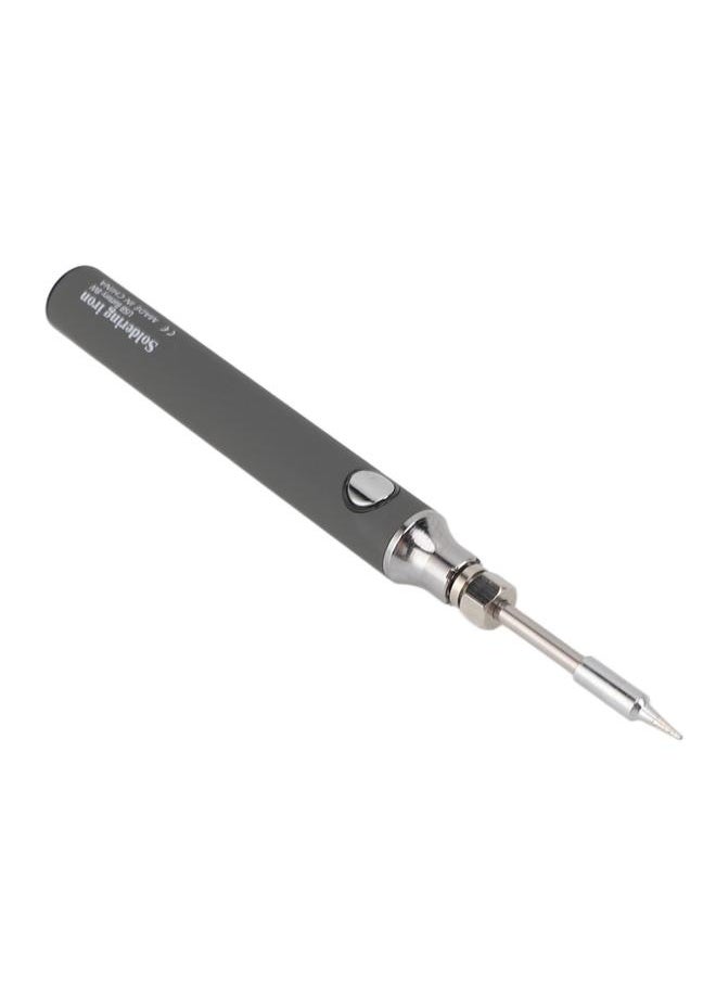 Thoraya - Soldering Iron Kit Cordless Electronic Welding Pen USB Rechargeable Adjustable Temperature Fast Heating Welding Tool for Wire DIY Grey - Image 1