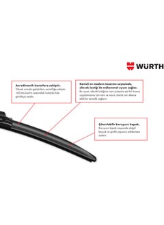 Würth Banana Wiper Set Compatible with Mercedes C W205 2013-2014  - Image 2