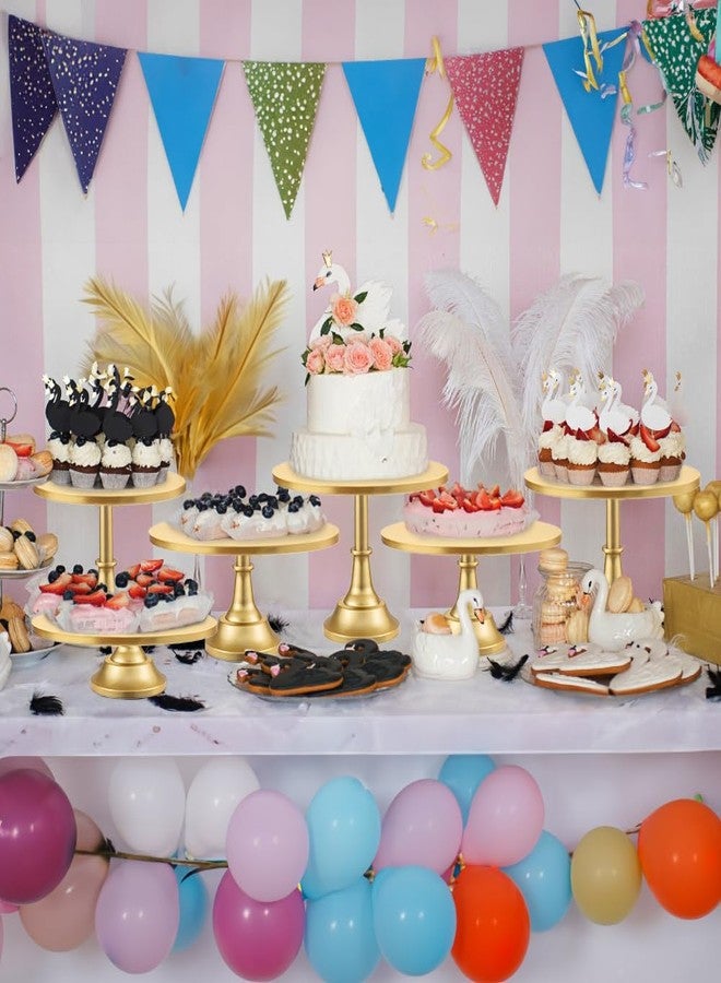 Kvittra 3 Pcs Cake Stand with 20Pcs Cakeboard Round, Cake Stand Set Disc Diameter 8" 10" 12", Perfect Dessert Table Display Set, Cupcake&Cake Stands for Party, Wedding, Birthday (Gold) - Image 5