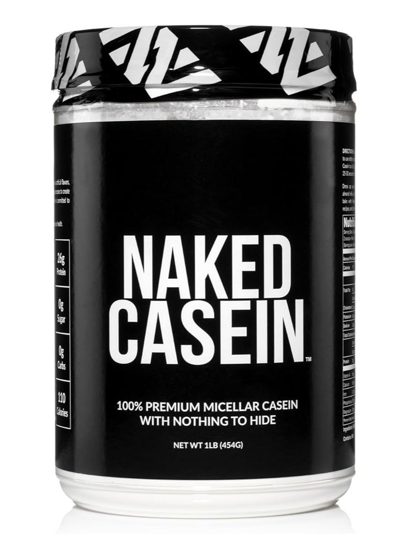 NAKED nutrition 1Lb Micellar Casein Protein - Bulk, Gmo-Free, Gluten Free, Soy Free, Preservative Free - Stimulate Muscle Growth - Enhance Recovery - 15 Servings - Image 1