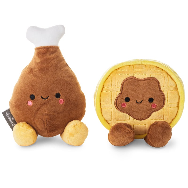 Hallmark Better Together Magnetic Plush (Chicken and Waffle) 6.7"" Stuffed Toys  Valentine's Day Gift for Kids - Image 2